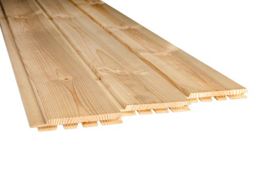 Lambéria hossztoldós svéd borovi 15x120 "B" minőség, fózolt és trapéz profillal!