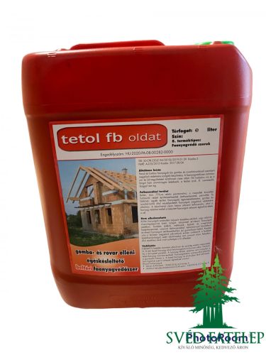 Tetol FB oldat favédőszer 10L zöld
